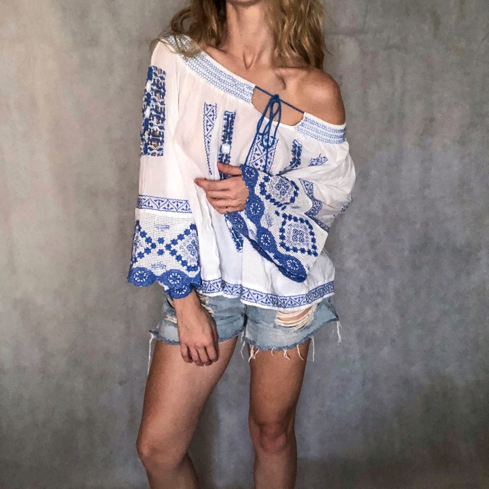 Free People Peasant Blouse